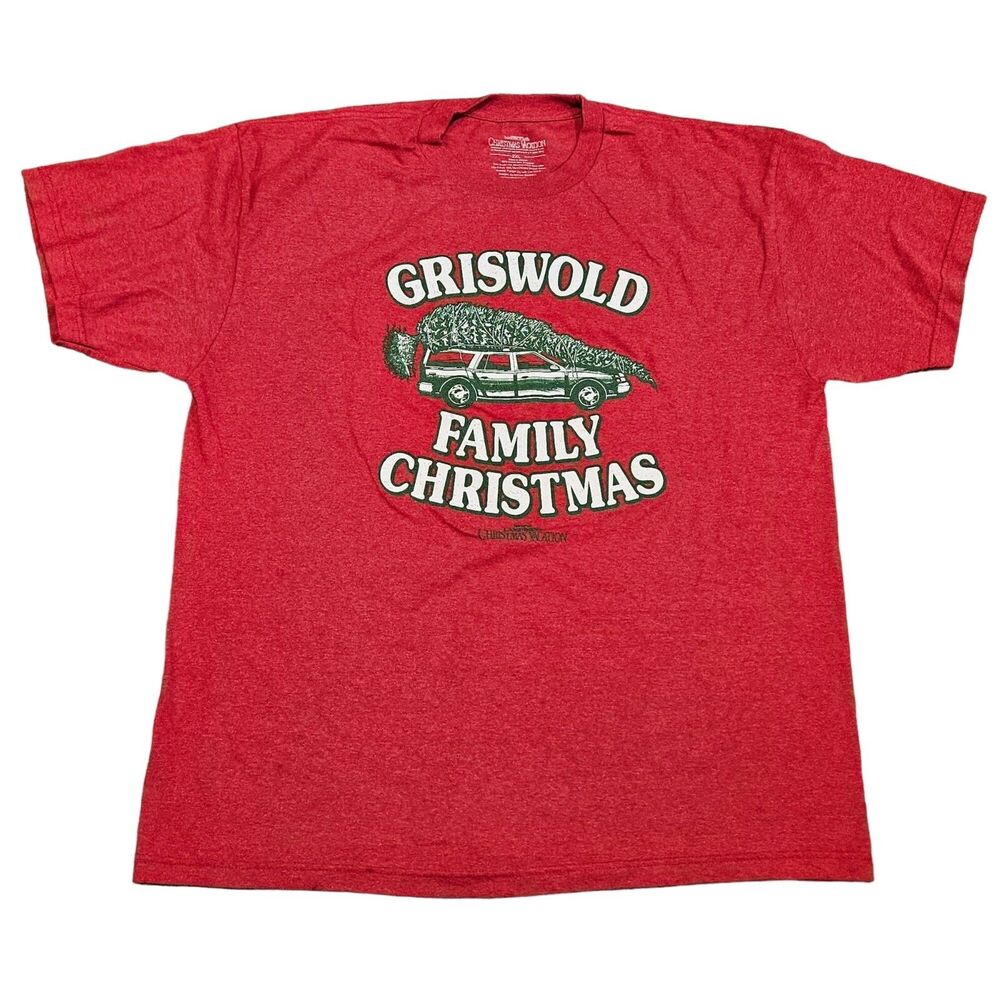 Griswold Family Christmas National Lampoon Men's Short Sleeve T-Shirt Size 2XL
